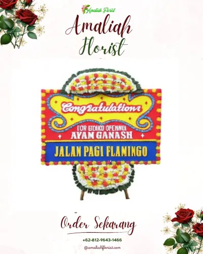 Bunga Papan Congratulation di Wates Wetan